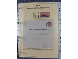 1889/1900, gestempelte Spezialsammlung “Krone/Adler”, mit Marken und über 150 Briefen, Karten und Formularen, dabei u.a. lose