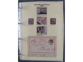 1889/1900, gestempelte Spezialsammlung “Krone/Adler”, mit Marken und über 150 Briefen, Karten und Formularen, dabei u.a. lose
