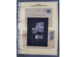 1889/1900, gestempelte Spezialsammlung “Krone/Adler”, mit Marken und über 150 Briefen, Karten und Formularen, dabei u.a. lose