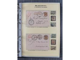 1889/1900, gestempelte Spezialsammlung “Krone/Adler”, mit Marken und über 150 Briefen, Karten und Formularen, dabei u.a. lose