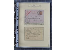 1889/1900, gestempelte Spezialsammlung “Krone/Adler”, mit Marken und über 150 Briefen, Karten und Formularen, dabei u.a. lose