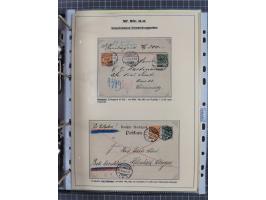 1889/1900, gestempelte Spezialsammlung “Krone/Adler”, mit Marken und über 150 Briefen, Karten und Formularen, dabei u.a. lose