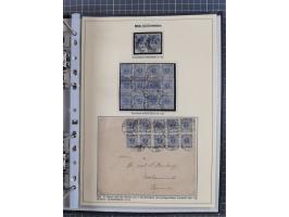 1889/1900, gestempelte Spezialsammlung “Krone/Adler”, mit Marken und über 150 Briefen, Karten und Formularen, dabei u.a. lose