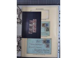 1889/1900, gestempelte Spezialsammlung “Krone/Adler”, mit Marken und über 150 Briefen, Karten und Formularen, dabei u.a. lose