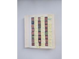 BADEN BIS WÜRTTEMBERG, Stempelsammlung auf einigen tausend Marken und Briefstücken und ein paar Dutzend Belegen, dabei auch N