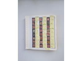 BADEN BIS WÜRTTEMBERG, Stempelsammlung auf einigen tausend Marken und Briefstücken und ein paar Dutzend Belegen, dabei auch N