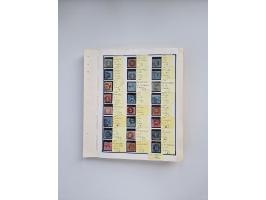 BADEN BIS WÜRTTEMBERG, Stempelsammlung auf einigen tausend Marken und Briefstücken und ein paar Dutzend Belegen, dabei auch N