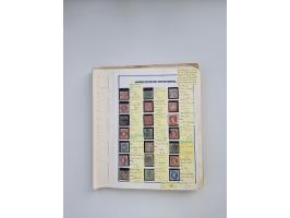 BADEN BIS WÜRTTEMBERG, Stempelsammlung auf einigen tausend Marken und Briefstücken und ein paar Dutzend Belegen, dabei auch N