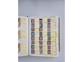 BADEN BIS WÜRTTEMBERG, Stempelsammlung auf einigen tausend Marken und Briefstücken und ein paar Dutzend Belegen, dabei auch N