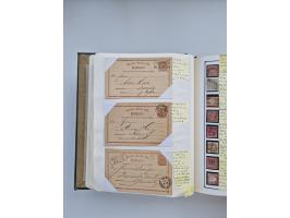 BADEN BIS WÜRTTEMBERG, Stempelsammlung auf einigen tausend Marken und Briefstücken und ein paar Dutzend Belegen, dabei auch N