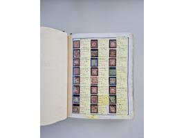 BADEN BIS WÜRTTEMBERG, Stempelsammlung auf einigen tausend Marken und Briefstücken und ein paar Dutzend Belegen, dabei auch N