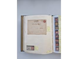 BADEN BIS WÜRTTEMBERG, Stempelsammlung auf einigen tausend Marken und Briefstücken und ein paar Dutzend Belegen, dabei auch N