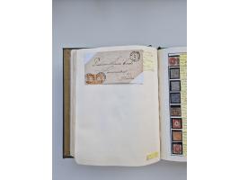 BADEN BIS WÜRTTEMBERG, Stempelsammlung auf einigen tausend Marken und Briefstücken und ein paar Dutzend Belegen, dabei auch N