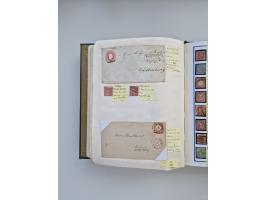 BADEN BIS WÜRTTEMBERG, Stempelsammlung auf einigen tausend Marken und Briefstücken und ein paar Dutzend Belegen, dabei auch N