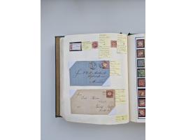 BADEN BIS WÜRTTEMBERG, Stempelsammlung auf einigen tausend Marken und Briefstücken und ein paar Dutzend Belegen, dabei auch N