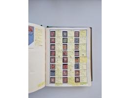 BADEN BIS WÜRTTEMBERG, Stempelsammlung auf einigen tausend Marken und Briefstücken und ein paar Dutzend Belegen, dabei auch N