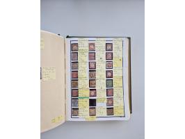 BADEN BIS WÜRTTEMBERG, Stempelsammlung auf einigen tausend Marken und Briefstücken und ein paar Dutzend Belegen, dabei auch N