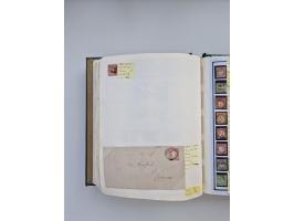 BADEN BIS WÜRTTEMBERG, Stempelsammlung auf einigen tausend Marken und Briefstücken und ein paar Dutzend Belegen, dabei auch N