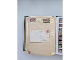 BADEN BIS WÜRTTEMBERG, Stempelsammlung auf einigen tausend Marken und Briefstücken und ein paar Dutzend Belegen, dabei auch N