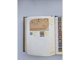 BADEN BIS WÜRTTEMBERG, Stempelsammlung auf einigen tausend Marken und Briefstücken und ein paar Dutzend Belegen, dabei auch N