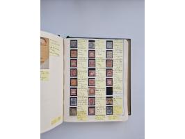 BADEN BIS WÜRTTEMBERG, Stempelsammlung auf einigen tausend Marken und Briefstücken und ein paar Dutzend Belegen, dabei auch N