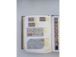 BADEN BIS WÜRTTEMBERG, Stempelsammlung auf einigen tausend Marken und Briefstücken und ein paar Dutzend Belegen, dabei auch N