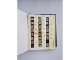 BADEN BIS WÜRTTEMBERG, Stempelsammlung auf einigen tausend Marken und Briefstücken und ein paar Dutzend Belegen, dabei auch N