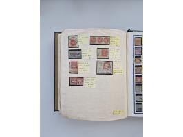 BADEN BIS WÜRTTEMBERG, Stempelsammlung auf einigen tausend Marken und Briefstücken und ein paar Dutzend Belegen, dabei auch N