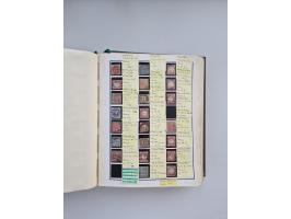 BADEN BIS WÜRTTEMBERG, Stempelsammlung auf einigen tausend Marken und Briefstücken und ein paar Dutzend Belegen, dabei auch N