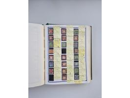 BADEN BIS WÜRTTEMBERG, Stempelsammlung auf einigen tausend Marken und Briefstücken und ein paar Dutzend Belegen, dabei auch N