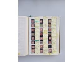 BADEN BIS WÜRTTEMBERG, Stempelsammlung auf einigen tausend Marken und Briefstücken und ein paar Dutzend Belegen, dabei auch N