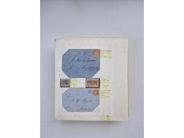 BADEN BIS WÜRTTEMBERG, Stempelsammlung auf einigen tausend Marken und Briefstücken und ein paar Dutzend Belegen, dabei auch N