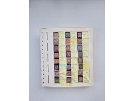 BADEN BIS WÜRTTEMBERG, Stempelsammlung auf einigen tausend Marken und Briefstücken und ein paar Dutzend Belegen, dabei auch N