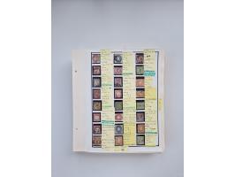 BADEN BIS WÜRTTEMBERG, Stempelsammlung auf einigen tausend Marken und Briefstücken und ein paar Dutzend Belegen, dabei auch N