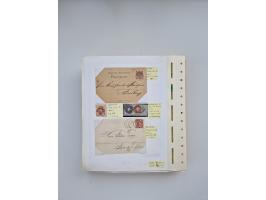 BADEN BIS WÜRTTEMBERG, Stempelsammlung auf einigen tausend Marken und Briefstücken und ein paar Dutzend Belegen, dabei auch N