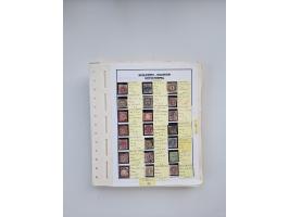 BADEN BIS WÜRTTEMBERG, Stempelsammlung auf einigen tausend Marken und Briefstücken und ein paar Dutzend Belegen, dabei auch N