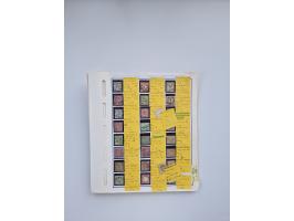 BADEN BIS WÜRTTEMBERG, Stempelsammlung auf einigen tausend Marken und Briefstücken und ein paar Dutzend Belegen, dabei auch N