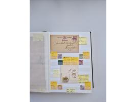 BADEN BIS WÜRTTEMBERG, Stempelsammlung auf einigen tausend Marken und Briefstücken und ein paar Dutzend Belegen, dabei auch N