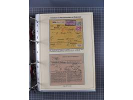 1875/89, gestempelte Spezialsammlung “Pfennig/-e” mit etwas über 130 Briefen und Karten, ab Brustschilde in Pfennigwährung ve