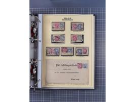 1875/89, gestempelte Spezialsammlung “Pfennig/-e” mit etwas über 130 Briefen und Karten, ab Brustschilde in Pfennigwährung ve