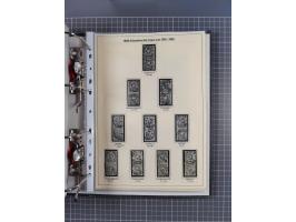 1875/89, gestempelte Spezialsammlung “Pfennig/-e” mit etwas über 130 Briefen und Karten, ab Brustschilde in Pfennigwährung ve