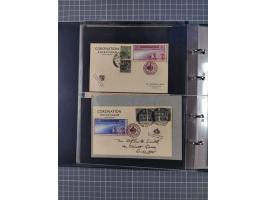 Indien: 1935/38, kleine Sammlung mit 13 Briefen und Karten mit u.a. Hopferwieser Nr. SS-02, SS-19 bis 22 und S-53 sowie SS-34