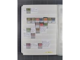 1920/23, postfrische, ungebrauchte und gestempelte Partie im Steckbuch, einige hundert Werte