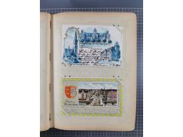 DEUTSCHLAND: 1898/1910, 370 Lithos, Topografie mit vielen besseren Ansichten, im alten Ansichtskartenalbum