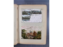 DEUTSCHLAND: 1898/1910, 370 Lithos, Topografie mit vielen besseren Ansichten, im alten Ansichtskartenalbum