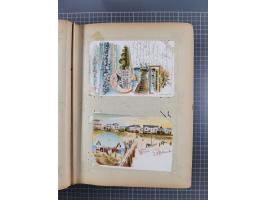 DEUTSCHLAND: 1898/1910, 370 Lithos, Topografie mit vielen besseren Ansichten, im alten Ansichtskartenalbum