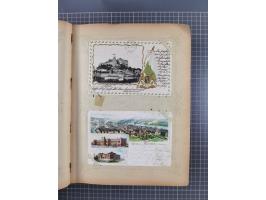 DEUTSCHLAND: 1898/1910, 370 Lithos, Topografie mit vielen besseren Ansichten, im alten Ansichtskartenalbum