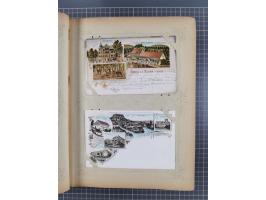 DEUTSCHLAND: 1898/1910, 370 Lithos, Topografie mit vielen besseren Ansichten, im alten Ansichtskartenalbum