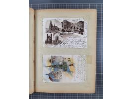 DEUTSCHLAND: 1898/1910, 370 Lithos, Topografie mit vielen besseren Ansichten, im alten Ansichtskartenalbum