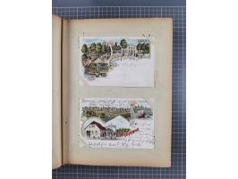 DEUTSCHLAND: 1898/1910, 370 Lithos, Topografie mit vielen besseren Ansichten, im alten Ansichtskartenalbum